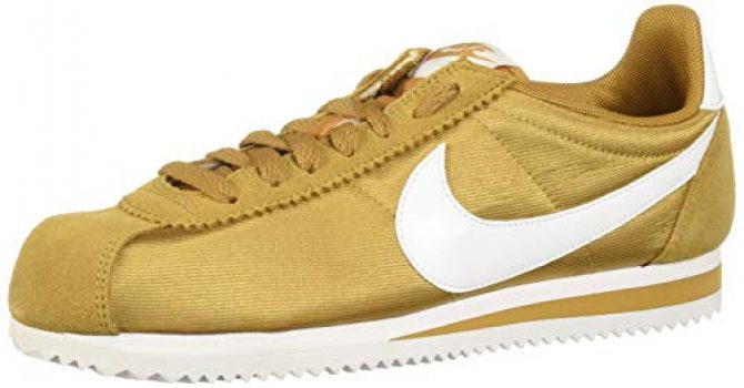 nike cortez mostaza mujer